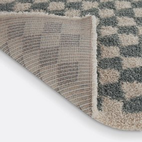 Vloerkleed met dambord motief, Eras