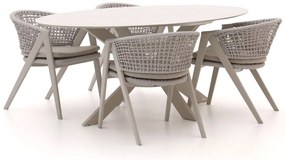 Diningset Manifesto | 4 personen | Tuinset sintered stone | 5-delig | Kees Smit Tuinmeubelen