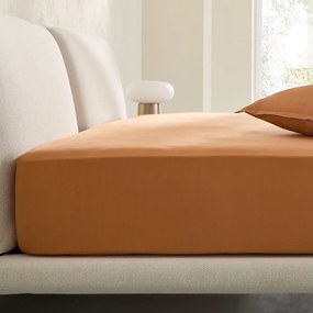 Hoeslaken in gewassen perkal, omslag 30 cm, Sabbal