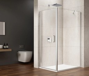 Gelco Loro douchecabine met draaideur 120x80cm chroom