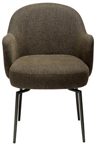 Dan-Form Bae Swivel Luxe Eetkamerstoel Draaibaar Olijfgroen Boucle