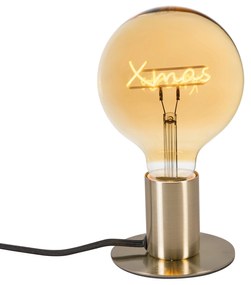 Kerst tafellamp goud incl. LED - Facil Art Deco E27 rond