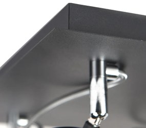 Design spot zwart 4-lichts verstelbaar - Nox