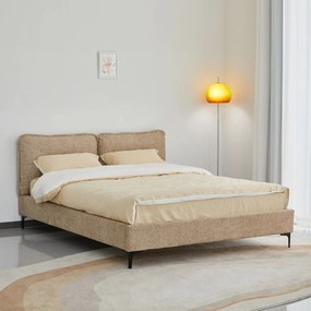 Bedframe Beige Stof 160x200 Cm