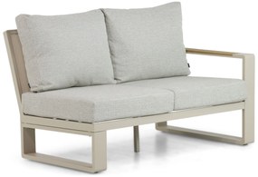 Hoek loungeset 5 personen Aluminium/Polywood (teakfinish) Taupe  Lifestyle Garden Furniture Lezo