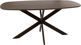 Ovale Eettafel Acaciahout 180cm - 180 X 90cm.