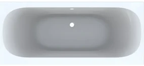 Geberit Soana kunststof duobad acryl rechthoekig 170x75x45cm wit 554.045.01.1