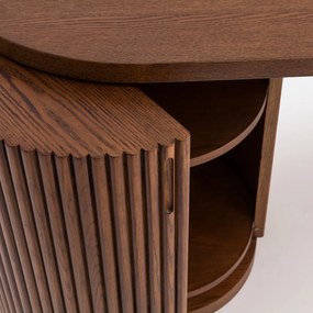 Bureau in organische vorm, 1 deur, Genna