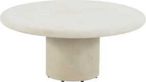 4 Seasons Outdoor Hampton mortex loungetafel met rond blad Ø 80 cm SALE Loungetafel beige weerbestendig