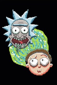 Kunstafdruk Rick and Morty - Iconic Duo