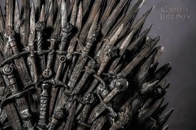 Kunstafdruk Game of Thrones - Iron throne