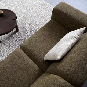 Moderne Hoekbank Groen Ottomane Rechts