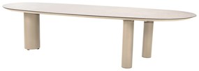 Denia dining tuintafel 290x110xH75 cm met 3 poten printed ceramic latte Taste 4SO