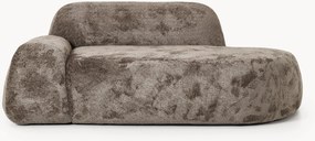Teddy bouclé bank Wolke (2-zits) met chaise longue