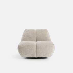 Draaibare fauteuil, dik fluweel, Nuria