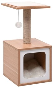 vidaXL Kattenkrabpaal met sisal krabmat 62 cm