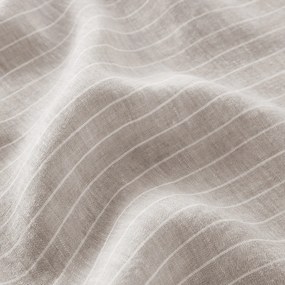 Dekbedovertrek in gewassen linnen, gestreept, Linot