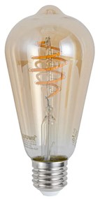 Set van 5 Smart E27 dimbare LED lampen ST64 amber 4.9W 320 lm 2500K