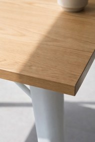 Torix Vierkante Tafel Natuurlijk Hout 80 cm