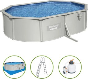 Bestway Hydrium opbouwzwembad - ovaal - L500 x B360 x H120 cm - Grijs model