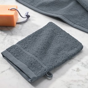 Set van 4 washandjes in bouclette badstof, Zavara