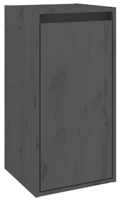 vidaXL Wandkast 30x30x60 cm massief grenenhout grijs