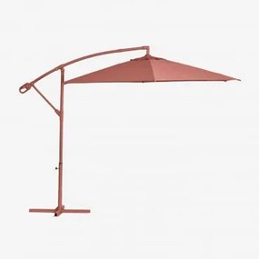 Parasol 295 Cm In Stof En Staal Salina Terracota - Sklum