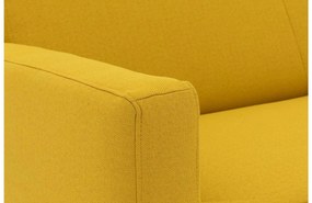 Goossens Zitmeubel Key West geel, stof, 2-zits, modern design