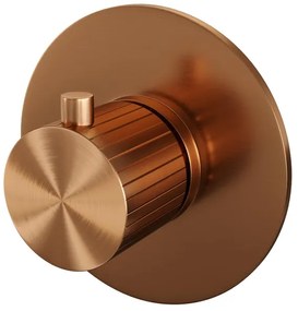 BRAUER Stripe Inbouwthermostaat - in- en afbouwdelen - koper geborsteld PVD 5-GK-351