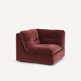 Modulaire 90° hoek in fluweel, GIULIANO