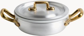 Braadpan Porcelano met handvat, deksel en porseleinen inzetstuk, 3-delig