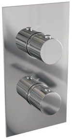 Brauer Stripe 3-weg inbouwthermostaat chroom