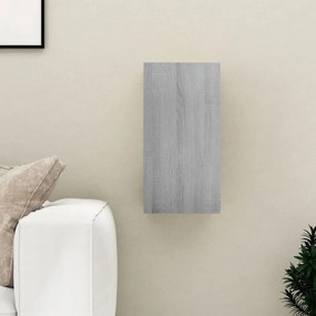 vidaXL Tv-meubel 30,5x30x60 cm bewerkt hout grijs sonoma eikenkleurig