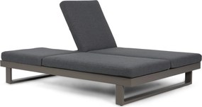 Lifestyle Garden Furniture Massimo Ligbed Met Kussen Antraciet/carbon Aluminium Grijs