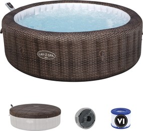 Lay-Z-Spa Airjet Bali 7 - model 2025 met Maxhold EnergySense Ultra Fit Smart- tot 7 personen - Diameter 216 x H71 cm