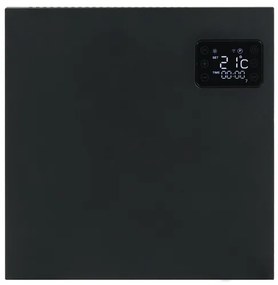 Eurom Alutherm 400XS Convectorkachel - 40x42.9cm - IP24 - 400watt - wifi - vloer/wand- Horizontaal - metaal - mat zwart 360523