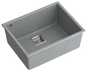 granieten spoelbak DAVID 50 Grey  Metallic
