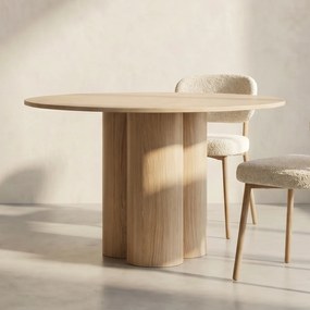Design Eettafel Naturel - 110 X 110cm.