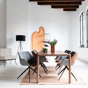 Zuiver Storm Walnoot Design Eettafel 220x90 Cm - 220 X 90cm.