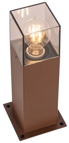 Industriële staande buitenlamp roestbruin 30 cm IP44 - Denmark