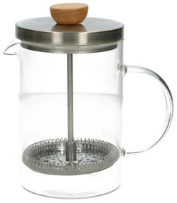 French press, roestvrijstaal, thee/koffie, 600 ml