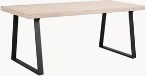 Eettafel Brooklyn met eikenhouten blad