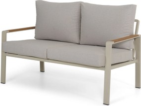 Stoel en Bank Loungeset 4 personen Aluminium Zand/Beige  Domani Furniture Leaf
