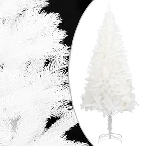 vidaXL Kunstkerstboom met LED's en kerstballen 120 cm wit