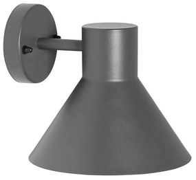 Industriële buitenwandlamp donkergrijs kegel IP44 - Natas
