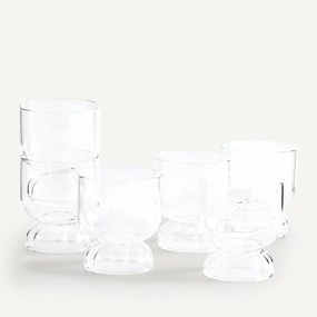 Set van 6 lage glazen, Pegasus
