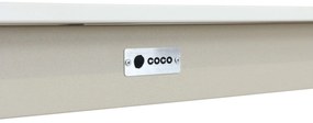 Dining Tuintafel rechthoekig 220 x 100 cm Aluminium/keramiek Taupe Como