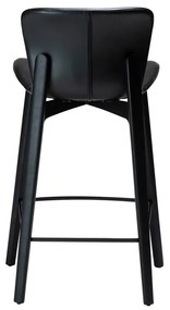 Dan-Form Paragon Design Counter Barstoel Zwart Kunstleer