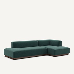 Rechtse hoekbank XL in gespikkelde stof, Jacopo