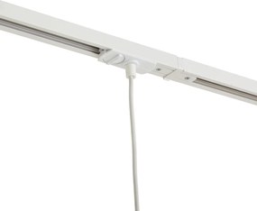 Modern railsysteem met 3 hanglampen wit met beige 1-fase - Iconic Holt